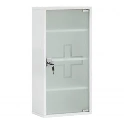 Schildmeyer Armoire à pharmacie Wido - Blanc - Largeur : 34 cm