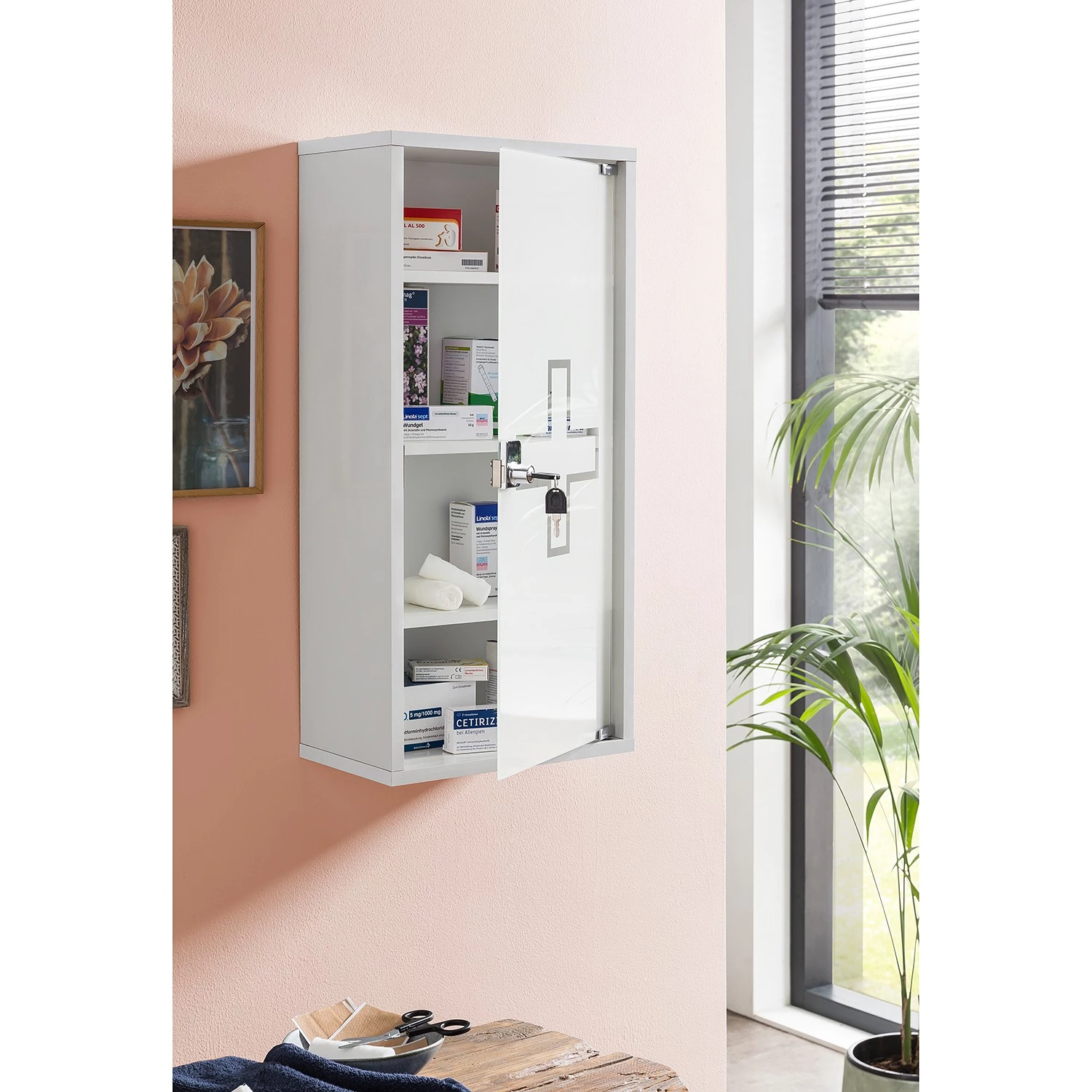 Schildmeyer Armoire à pharmacie Wido - Blanc - Largeur : 34 cm 6 Schildmeyer Armoire à pharmacie Wido - Blanc - Largeur : 34 cm – Image 4