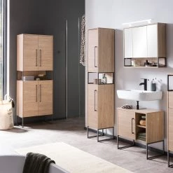 Schildmeyer Colonne de salle de bain Limone - Imitation chêne clair - Largeur : 30 cm -Meubles de salle de bain Soldes 2022 1000289508 210907 15235000062 MOOD DETAILS P000000001000289508 mood