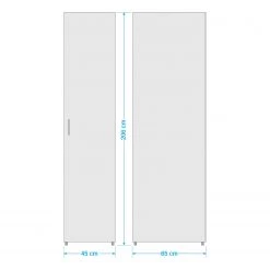 Loftscape Colonne de salle de bain Kielce - Blanc - Largeur : 45 cm -Meubles de salle de bain Soldes 2022 1000294416 211201 170631000546 SKETCH DETAILS P000000001000294416 sketch