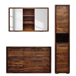 Ars Natura Salle de bain Trangle III (3 éléments) - Sheesham massif