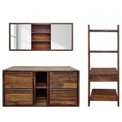 Ars Natura Salle de bain Trangle V (3 éléments) - Sheesham massif
