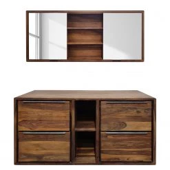 Ars Natura Salle de bain Trangle VI (2 éléments) - Sheesham massif