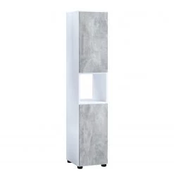 VCM Colonne de salle de bain Flandu - Imitation béton