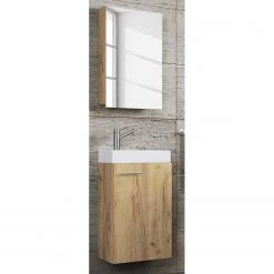 VCM Salle de bain Slito II (3 élém.) - Imitation chêne