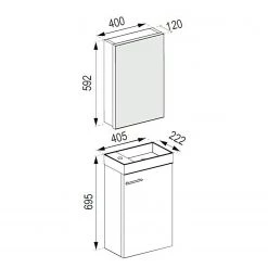 VCM Salle de bain Slito II (3 élém.) - Imitation chêne 10 VCM Salle de bain Slito II (3 élém.) - Imitation chêne -Meubles de salle de bain Soldes 2022 1000304256 211108 081500000534 SKETCH DETAILS P000000001000304256 sketch