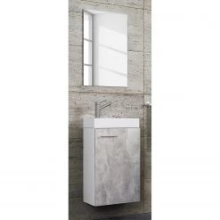 VCM Salle de bain Slito I (3 éléments) - Imitation béton