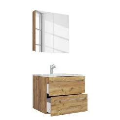 VCM Salle de bain Muniz IV (2 éléments) - Imitation chêne - Largeur : 61 cm -Meubles de salle de bain Soldes 2022 1000304264 211108 08150100075 DETAILS P000000001000304264