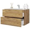 VCM Meuble avec vasque Muniz II - Imitation chêne - Largeur : 80 cm -Meubles de salle de bain Soldes 2022 1000304265 211029 13353800235 IMAGE P000000001000304265