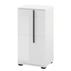 Roomscape Meuble bas Farson - Blanc brillant - Butoir à gauche