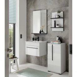 Roomscape Meuble avec vasque Farson - Blanc brillant - Largeur : 60 cm -Meubles de salle de bain Soldes 2022 1000305915 211118 065110000232 DETAILS P000000001000305915
