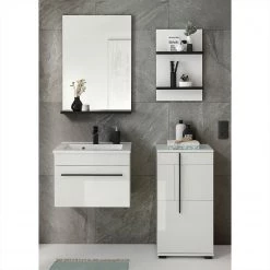 Roomscape Salle de bain Farson VI (4 éléments) - Blanc brillant