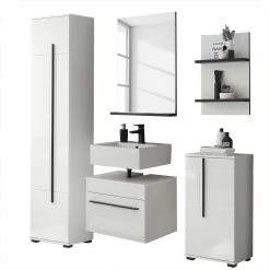 Roomscape Salle de bain Farson III (5 éléments) - Blanc brillant -Meubles de salle de bain Soldes 2022 1000305926 211109 123931000123 DETAILS P000000001000305926