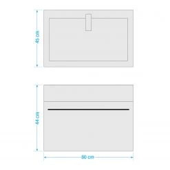 Roomscape Salle de bain Farson V (2 éléments) - Blanc brillant - Largeur : 60 cm -Meubles de salle de bain Soldes 2022 1000305927 211109 12394100760 SKETCH DETAILS P000000001000305927 sketch
