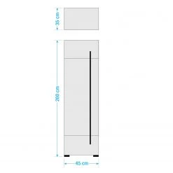Roomscape Salle de bain Farson XI (5 éléments) - Blanc brillant -Meubles de salle de bain Soldes 2022 1000305928 211109 12394100763 SKETCH DETAILS P000000001000305928 sketch
