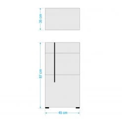 Roomscape Salle de bain Farson XI (5 éléments) - Blanc brillant -Meubles de salle de bain Soldes 2022 1000305928 211109 12394100765 SKETCH DETAILS P000000001000305928 sketch