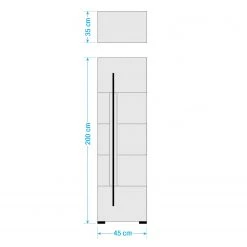 Roomscape Salle de bain Farson XIII (4 éléments) - Blanc brillant -Meubles de salle de bain Soldes 2022 1000305929 211109 12394100767 SKETCH DETAILS P000000001000305929 sketch