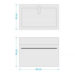 Roomscape Salle de bain Farson XIII (4 éléments) - Blanc brillant -Meubles de salle de bain Soldes 2022 1000305929 211109 12394100769 SKETCH DETAILS P000000001000305929 sketch