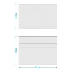 Roomscape Salle de bain Farson XII (5 éléments) - Blanc brillant -Meubles de salle de bain Soldes 2022 1000305930 211109 12394100767 SKETCH DETAILS P000000001000305930 sketch