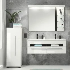 Roomscape Salle de bain Farson XVII (3 éléments) - Blanc brillant