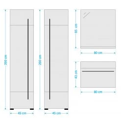 Roomscape Salle de bain Farson XIV (4 éléments) - Blanc brillant -Meubles de salle de bain Soldes 2022 1000305936 211118 065112000579 SKETCH DETAILS P000000001000305936 sketch
