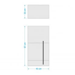 Roomscape Salle de bain Farson XVI (4 éléments) - Blanc brillant -Meubles de salle de bain Soldes 2022 1000305937 211109 12394200782 SKETCH DETAILS P000000001000305937 sketch