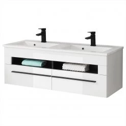 Roomscape Salle de bain Farson XXI (4 éléments) - Blanc brillant -Meubles de salle de bain Soldes 2022 1000305939 211109 12393700307 DETAILS P000000001000305939