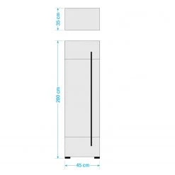 Roomscape Salle de bain Farson X (5 éléments) - Blanc brillant -Meubles de salle de bain Soldes 2022 1000305943 211109 12394200795 SKETCH DETAILS P000000001000305943 sketch