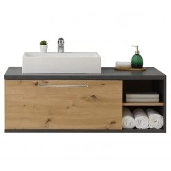 Red Living Meuble avec vasque Kalasin - Imitation chêne artisan / Imitation béton