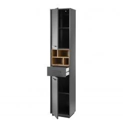 Giessbach Salle de bain Guardo I (5 éléments) - Avec éclairage intégré - Graphite / Imitation chêne sauvage -Meubles de salle de bain Soldes 2022 1000311839 220126 10020900032 DETAILS P000000001000311839