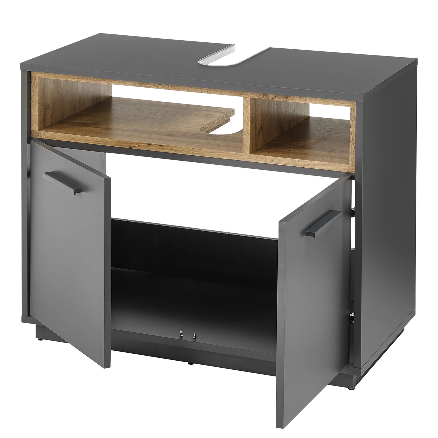 Giessbach Salle de bain Guardo III (3 éléments) - Avec éclairage intégré - Graphite 13 Giessbach Salle de bain Guardo III (3 éléments) - Avec éclairage intégré - Graphite – Image 11