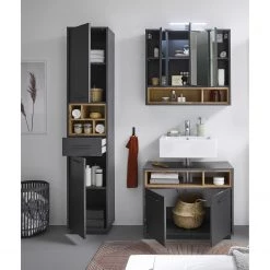 Giessbach Salle de bain Guardo III (3 éléments) - Avec éclairage intégré - Graphite 19 Giessbach Salle de bain Guardo III (3 éléments) - Avec éclairage intégré - Graphite -Meubles de salle de bain Soldes 2022 1000311841 220214 021 MOOD DETAILS P000000001000311841 mood