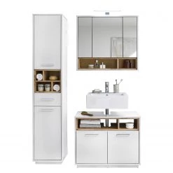 Giessbach Salle de bain Guardo III (3 éléments) - Avec éclairage intégré - Blanc -Meubles de salle de bain Soldes 2022 1000311852 220126 1002110030 DETAILS P000000001000311852