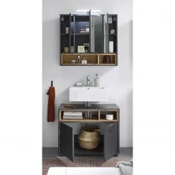 Giessbach Salle de bain Guardo IV (2 éléments) - Avec éclairage intégré - Graphite -Meubles de salle de bain Soldes 2022 1000311853 220214 021 MOOD DETAILS P000000001000311853 mood