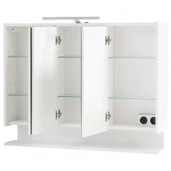 Schildmeyer Armoire de toilette Flag II - Éclairage intégré - Blanc - Largeur : 94 cm -Meubles de salle de bain Soldes 2022 1000317370 211228 134439000044 DETAILS P000000001000317370