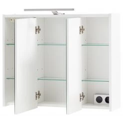 Schildmeyer Armoire de toilette Flag I - Éclairage intégré - Blanc - Largeur : 75 cm -Meubles de salle de bain Soldes 2022 1000317393 211228 13444200058 DETAILS P000000001000317393