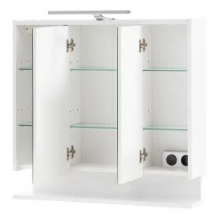 Schildmeyer Armoire de toilette Flag II - Éclairage intégré - Blanc - Largeur : 75 cm 9 Schildmeyer Armoire de toilette Flag II - Éclairage intégré - Blanc - Largeur : 75 cm -Meubles de salle de bain Soldes 2022 1000317403 211228 13444300067 DETAILS P000000001000317403