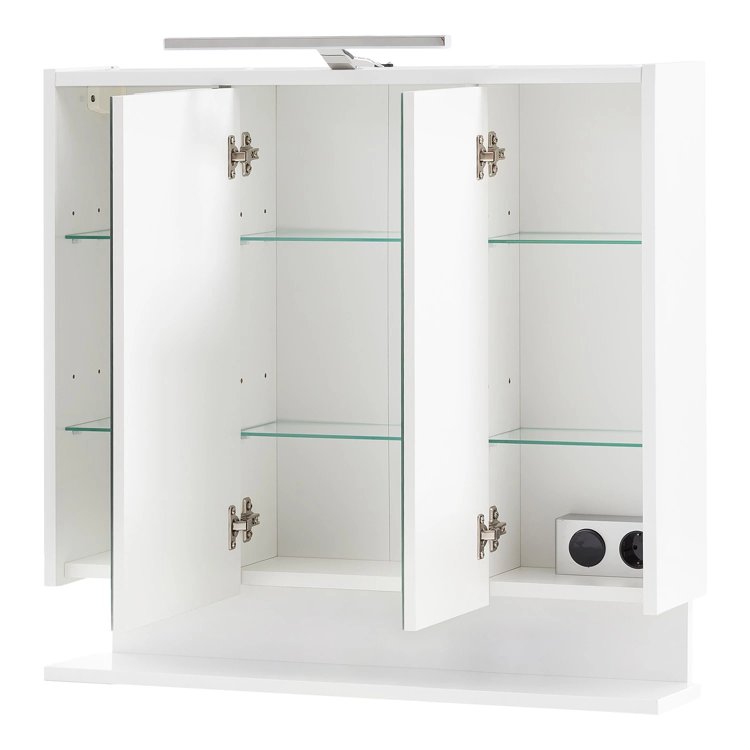 Schildmeyer Armoire de toilette Flag II - Éclairage intégré - Blanc - Largeur : 75 cm 6 Schildmeyer Armoire de toilette Flag II - Éclairage intégré - Blanc - Largeur : 75 cm – Image 4