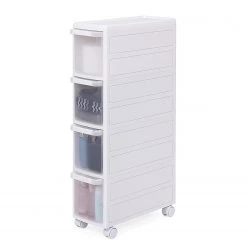 Loftscape Étagère de salle de bain Mansura II - Matière plastique - Blanc