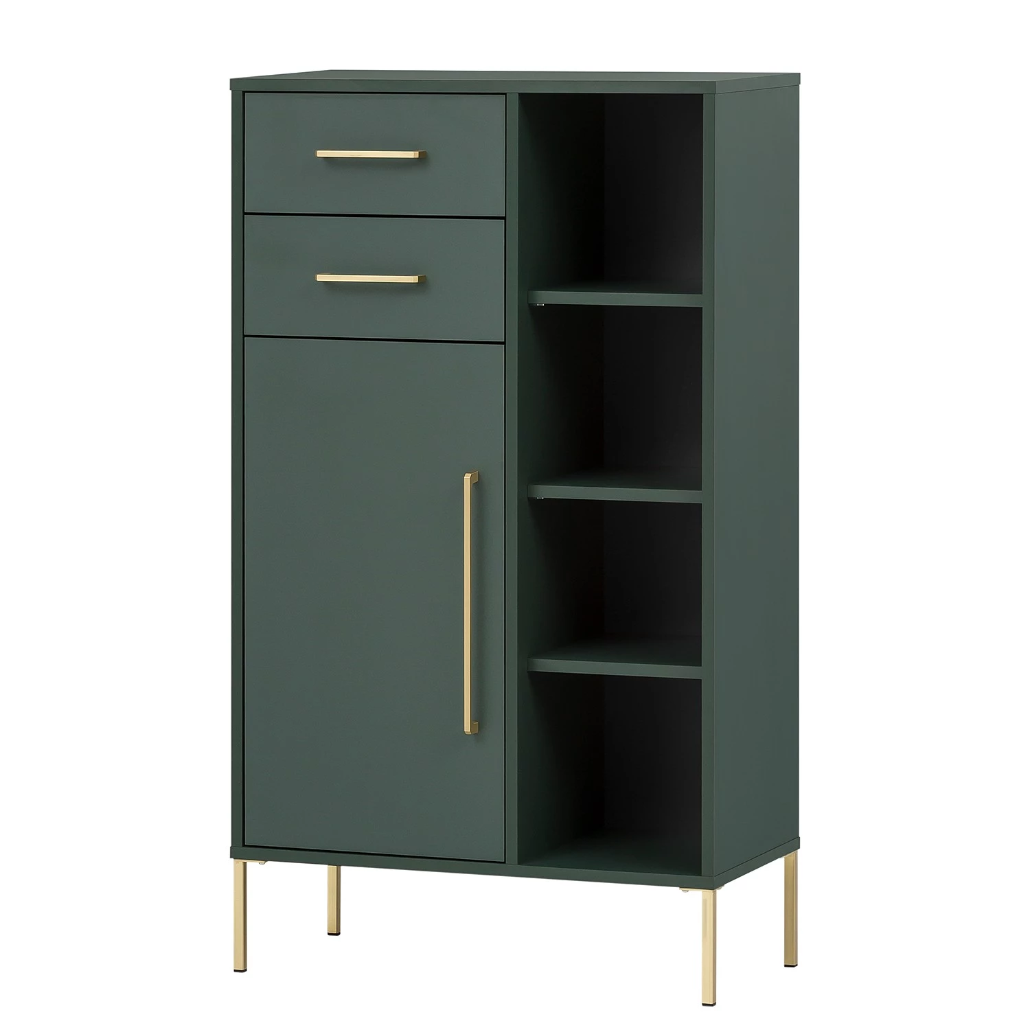 Schildmeyer Armoire midi Kent - Vert forêt / Doré 3 Schildmeyer Armoire midi Kent - Vert forêt / Doré