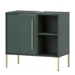Schildmeyer Meuble sous lavabo Kent - Vert forêt / Doré