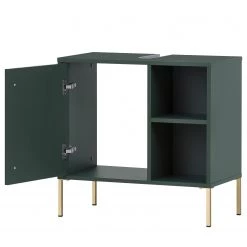 Schildmeyer Meuble sous lavabo Kent - Vert forêt / Doré -Meubles de salle de bain Soldes 2022 1000334284 220218 040 DETAILS P000000001000334284