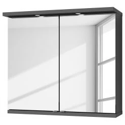 Loftscape Armoire de toilette Brodda - Avec éclairage - Anthracite