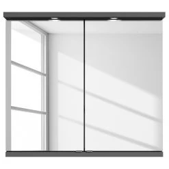 Loftscape Armoire de toilette Brodda - Avec éclairage - Anthracite -Meubles de salle de bain Soldes 2022 1000339927 220310 030 DETAILS P000000001000339927