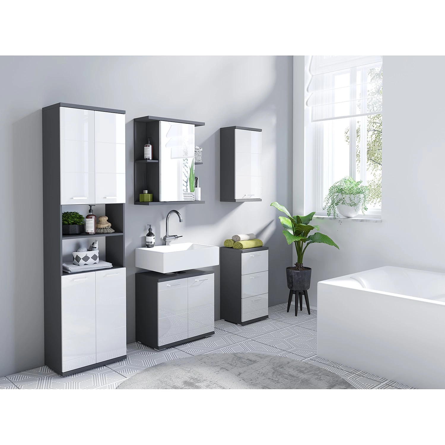 Loftscape Meuble haut Brodda - Anthracite 4 Loftscape Meuble haut Brodda - Anthracite – Image 2