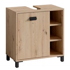 Norrwood Meuble sous lavabo Vendooren - Imitation chêne artisan / Noir