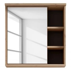 Norrwood Salle de bain Vendooren I (2 éléments) - Avec éclairage - Imitation chêne artisan / Noir -Meubles de salle de bain Soldes 2022 1000341058 220315 031 DETAILS P000000001000341058