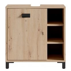 Norrwood Salle de bain Vendooren I (2 éléments) - Avec éclairage - Imitation chêne artisan / Noir -Meubles de salle de bain Soldes 2022 1000341058 220315 034 DETAILS P000000001000341058