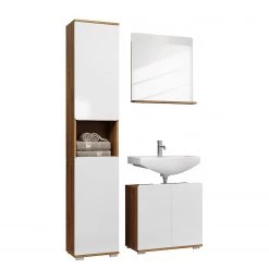 Trendteam Salle de bain Ciara III (3 éléments) - Blanc brillant / Imitation chêne artisan 16 Trendteam Salle de bain Ciara III (3 éléments) - Blanc brillant / Imitation chêne artisan -Meubles de salle de bain Soldes 2022 1000341069 220315 090 DETAILS P000000001000341069