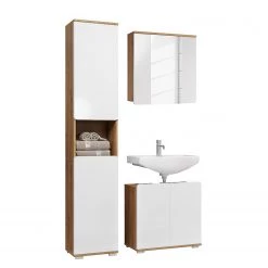 Trendteam Salle de bain Ciara IV (3 éléments) - Blanc brillant / Imitation chêne artisan 16 Trendteam Salle de bain Ciara IV (3 éléments) - Blanc brillant / Imitation chêne artisan -Meubles de salle de bain Soldes 2022 1000341070 220315 090 DETAILS P000000001000341070